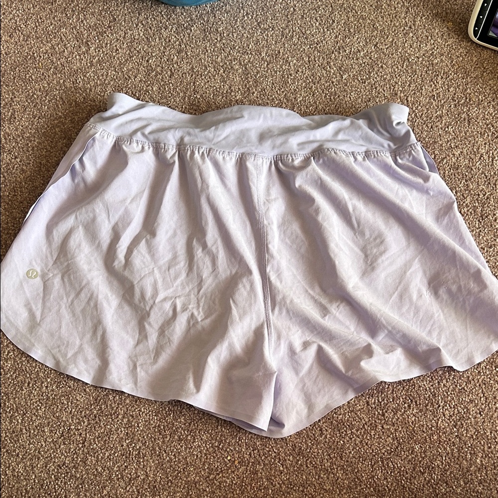 Lululemon Fast and Free Lavender Athletic Shorts - Picture 2 of 5